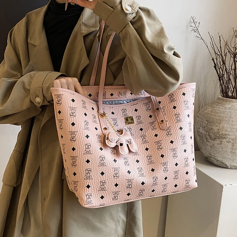 休闲通勤复古大容量包包女2025新款秋冬百搭单肩包外出上班托特包