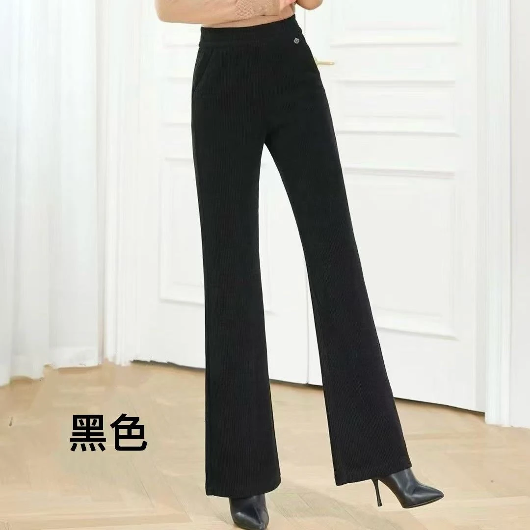 K26009百搭显瘦加绒微喇裤