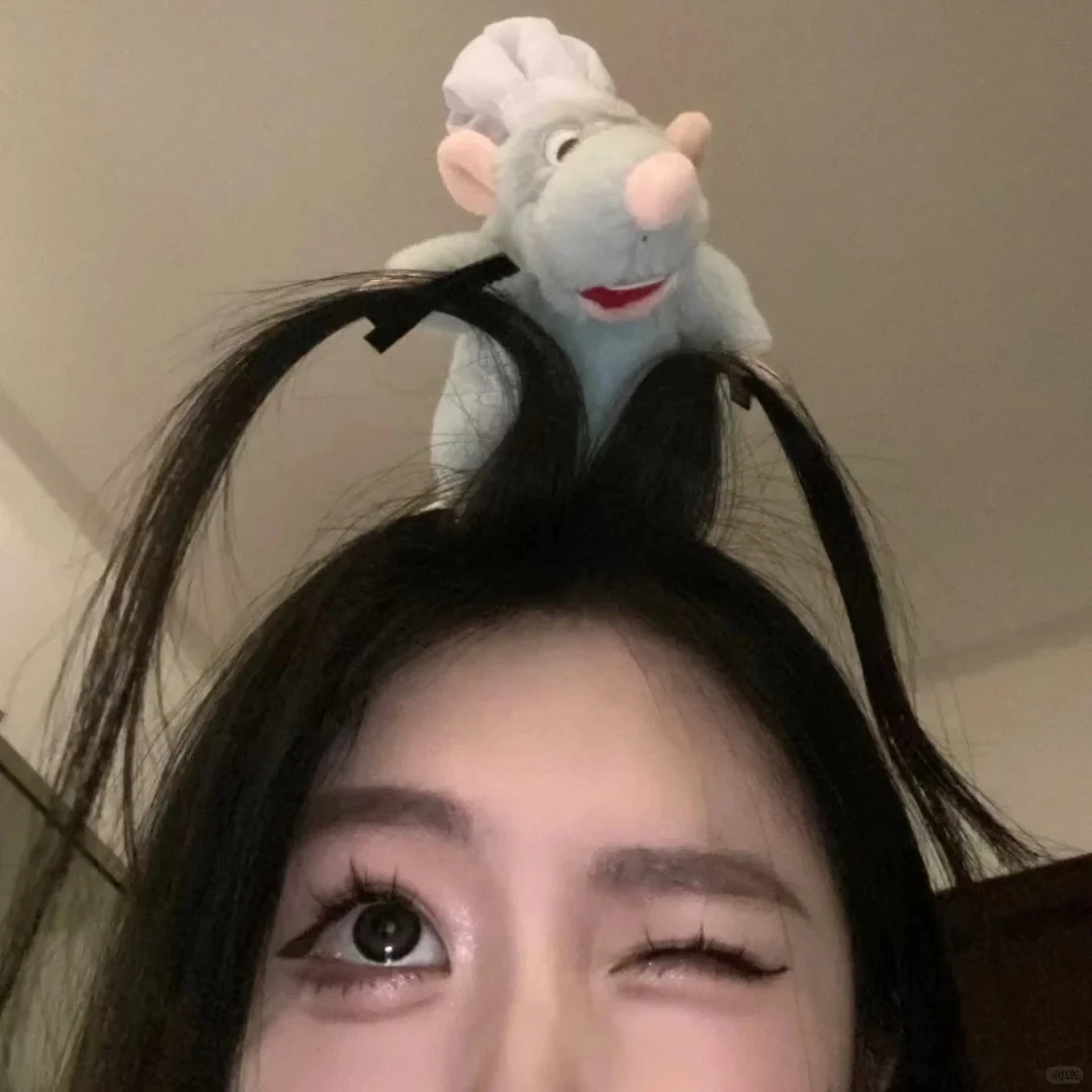 网红同款料理鼠王发箍超萌可爱丑东西玩偶娃娃搞怪少女心个性头箍