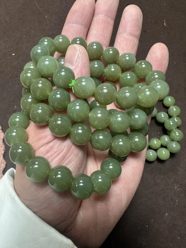 1.2纯天然-和田玉-工厂直售H1340手串（多样性发货拍一发一）