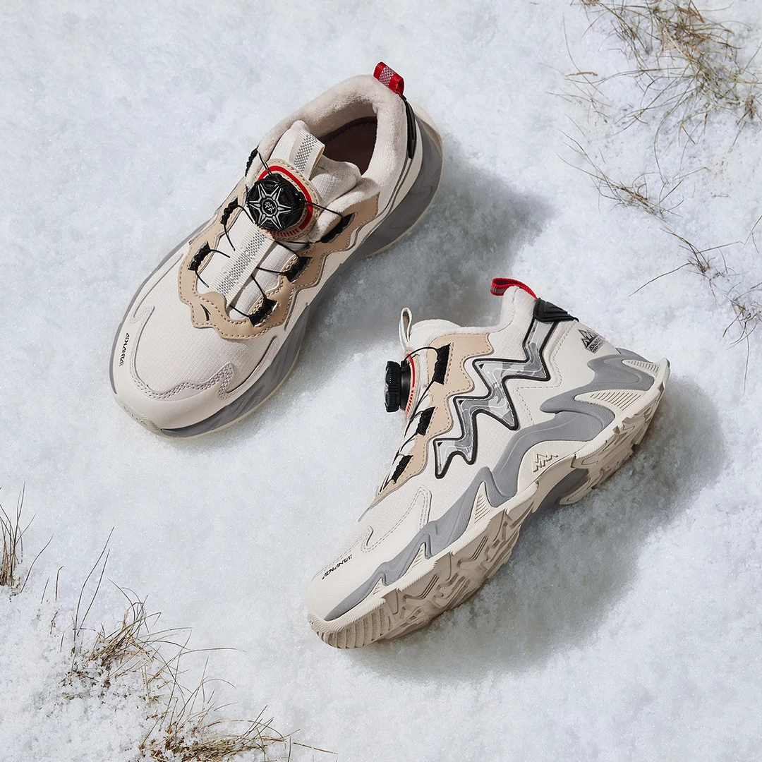 【防水防雪】安踏儿童棉鞋2024冬新款保暖防滑防寒加绒二棉运动鞋