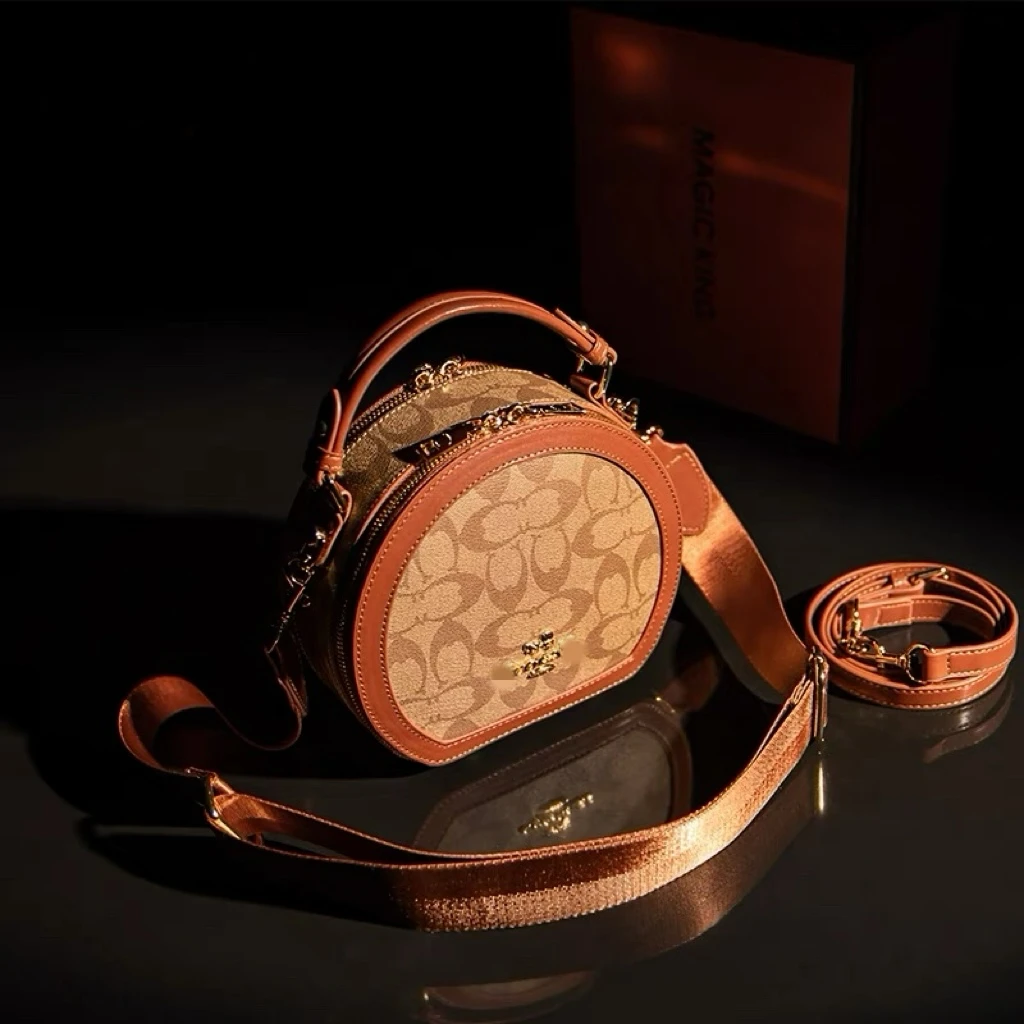 F 12号】圆饼包洋气休闲百搭潮流单肩包时尚手机包运动洋气 K23