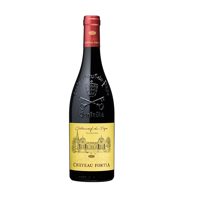 【原瓶进口】法国-福天古堡经典教皇新堡红葡萄酒16度750ml A