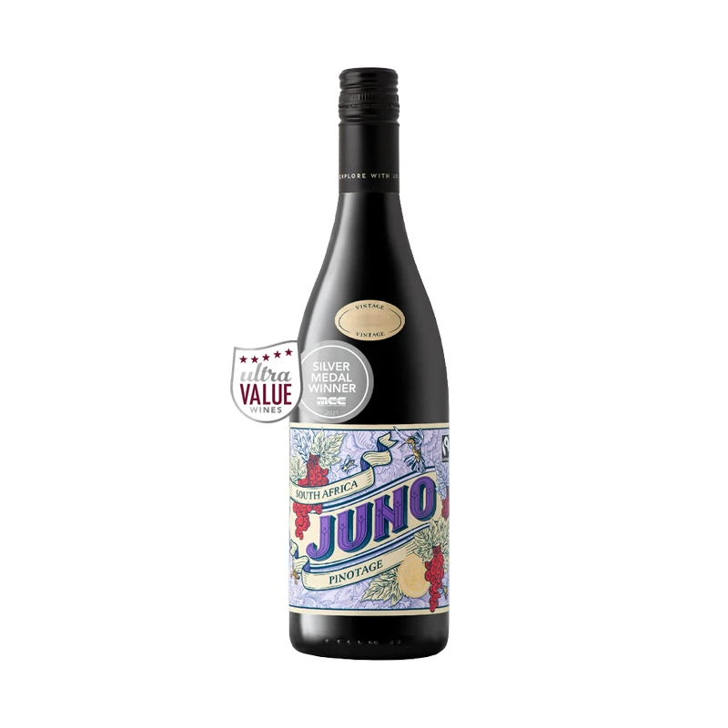 【原瓶进口】南非-朱诺皮诺塔吉干红葡萄酒14度750ml B