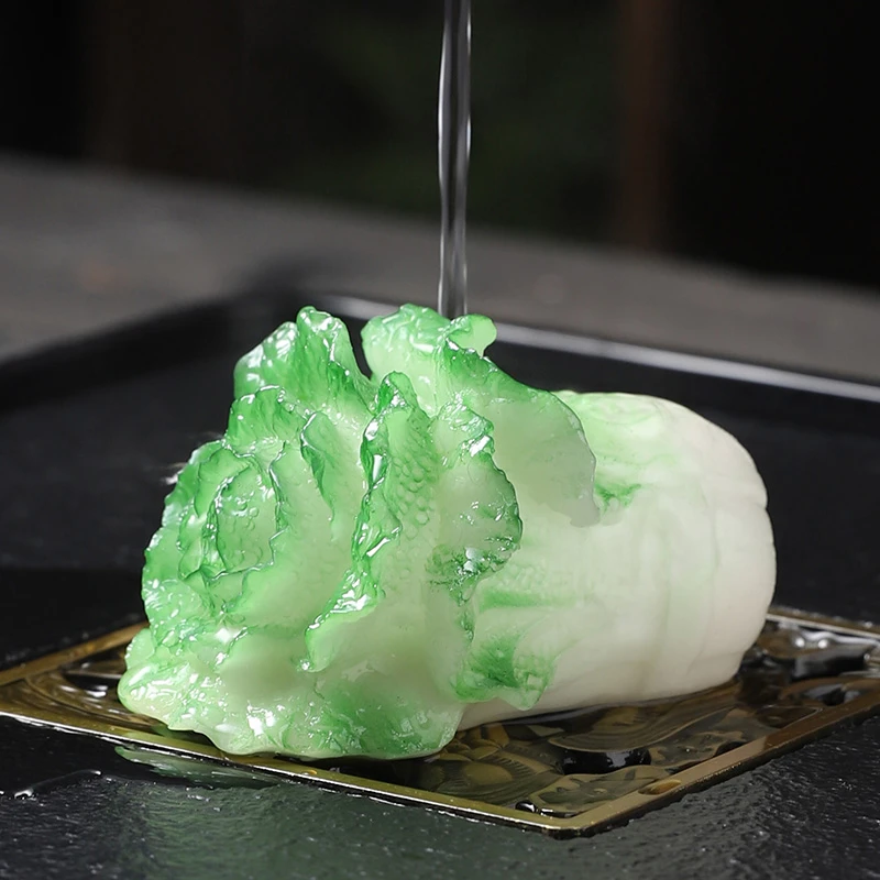 网红手工高档遇热可爱茶玩国潮风创意个性家用大号茶道把玩摆设