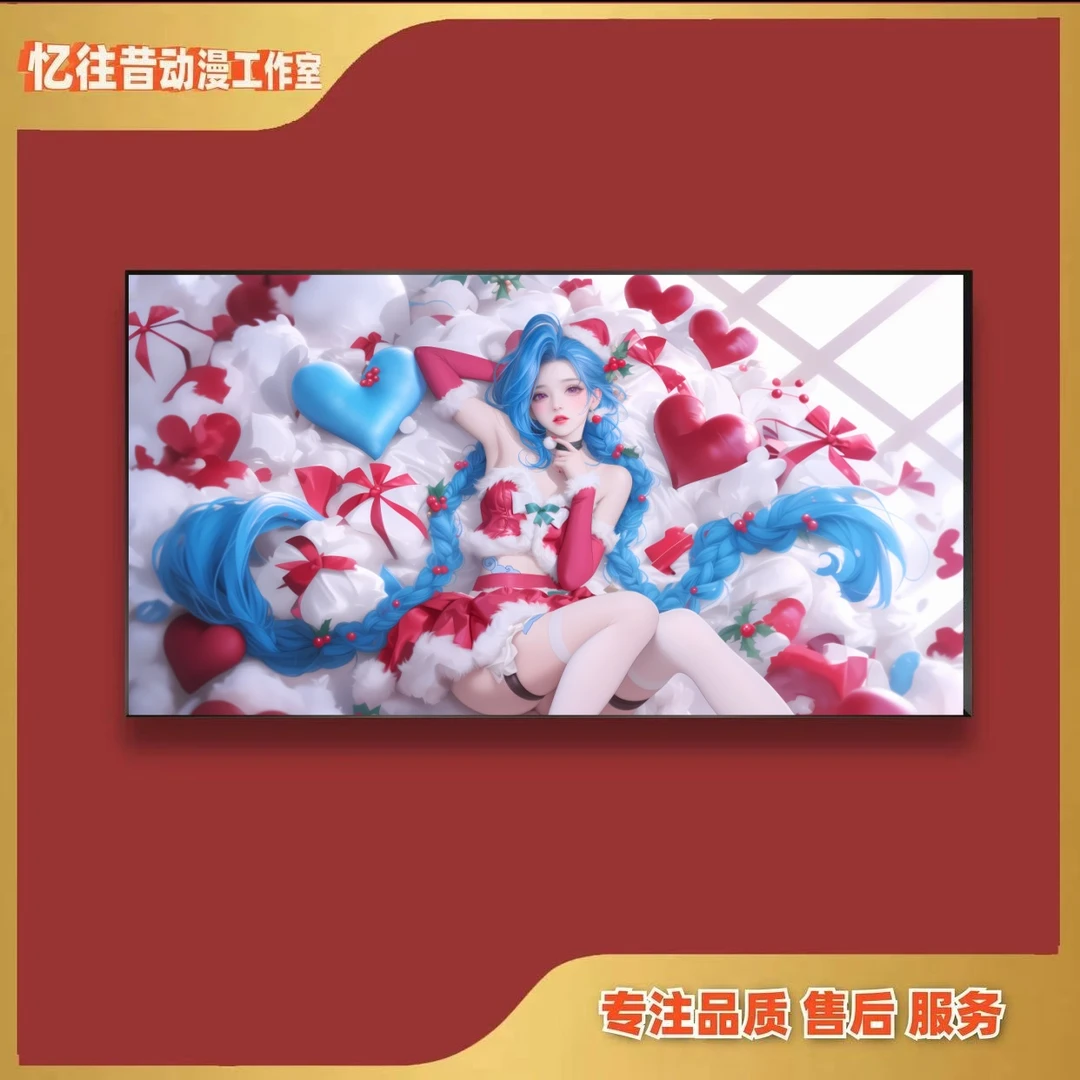 《p138圣诞金克斯》金克斯客厅卧室背景挂画P 40*80