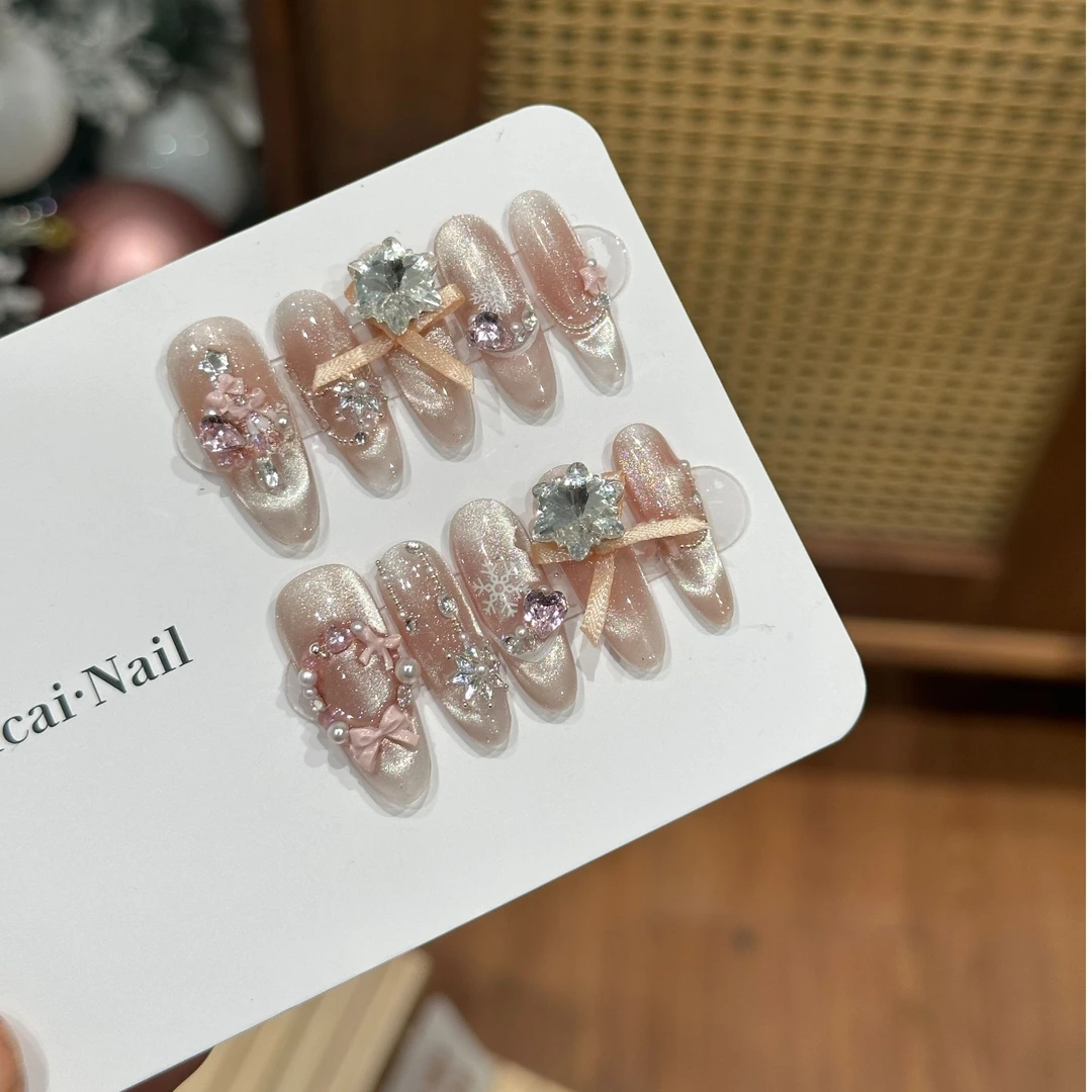 白菜家落雪手工穿戴甲