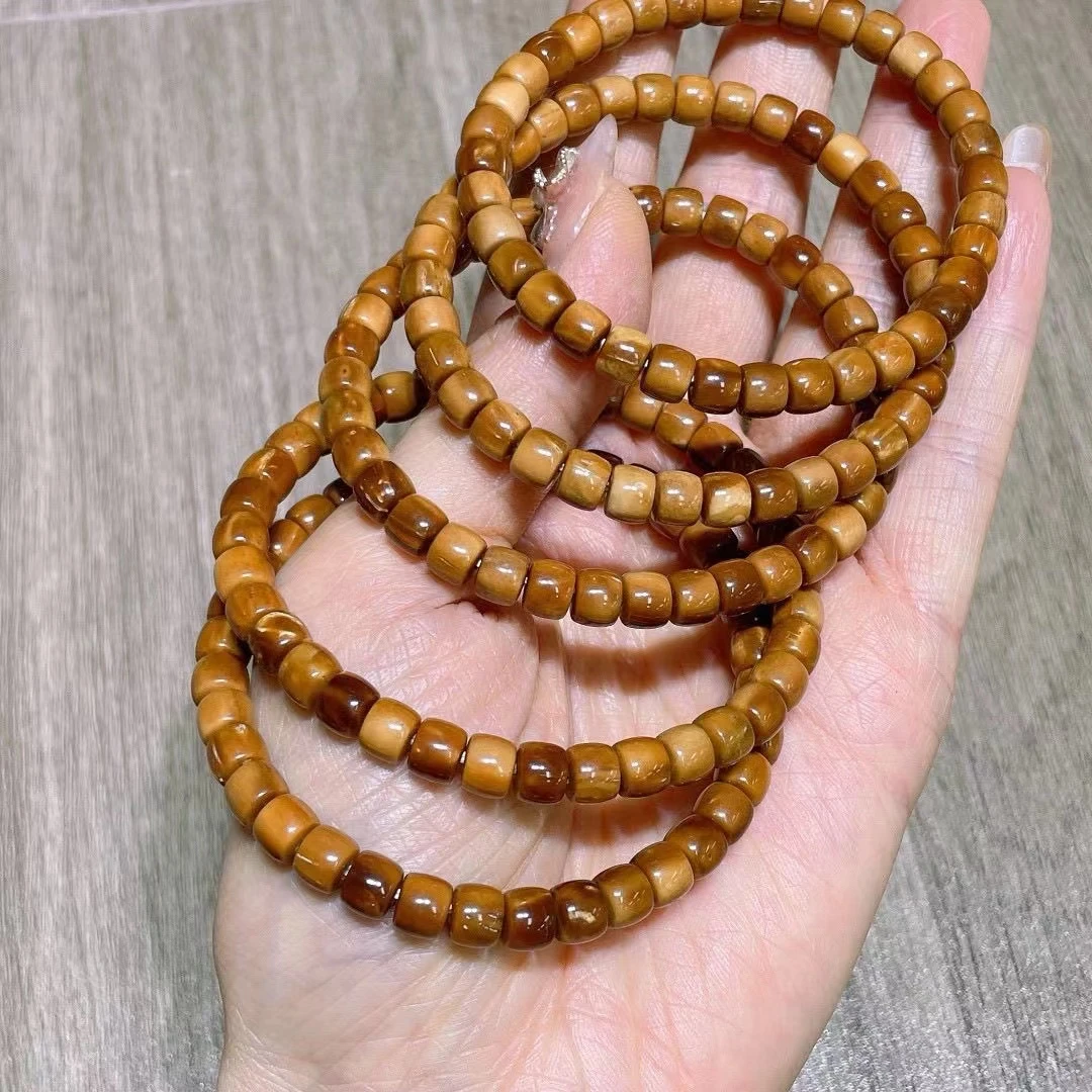 库克玉化料6*5直切单圈手串