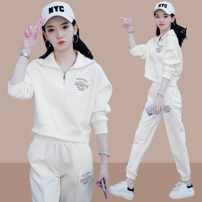 卫衣卫裤休闲时尚套装女2025春秋季新款洋气减龄宽松运动服两件套