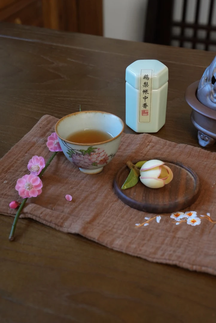 鹅梨帐中香手工制香天然海南沉香印度老山檀非化工香下单送香薰炉