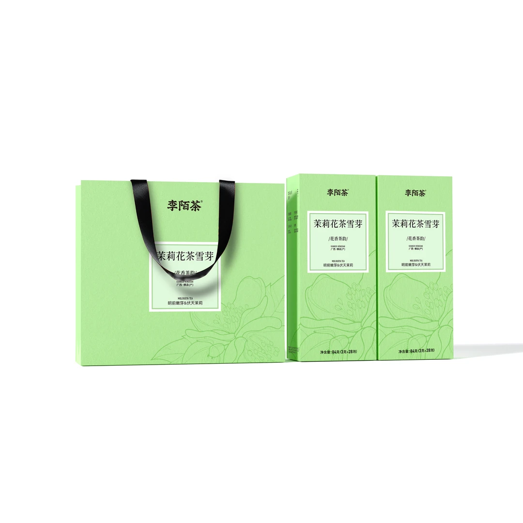 【小尹好茶推荐】李陌茶 茉莉花茶雪芽（一盒84g)