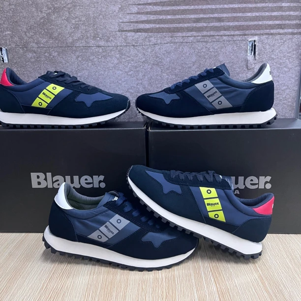 美国军用轻奢品牌Blauer.USA(布劳尔)男士时尚拼色休闲鞋