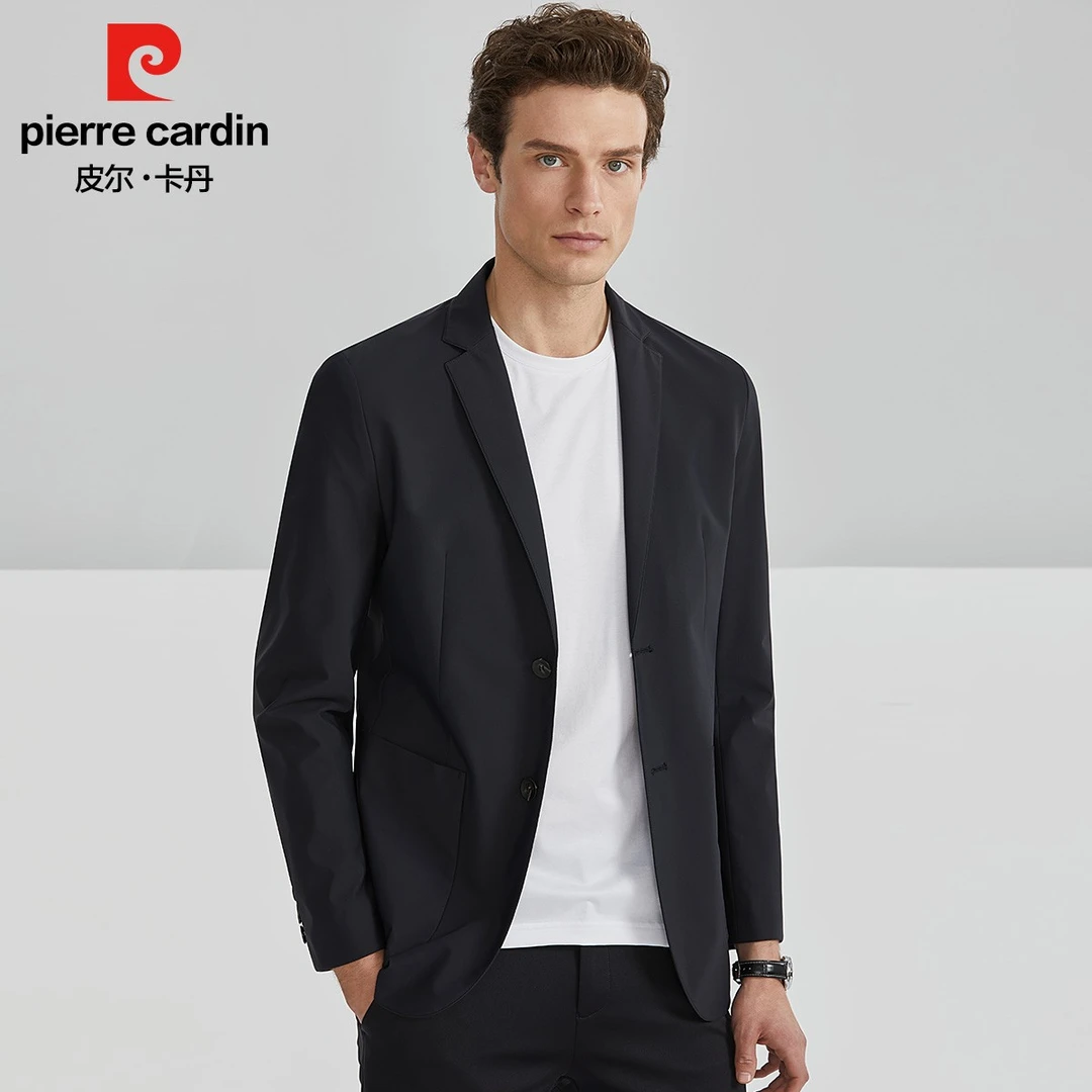 皮尔卡丹抗皱免烫春秋男士西服高端品质商务百搭西装外套PXK12021
