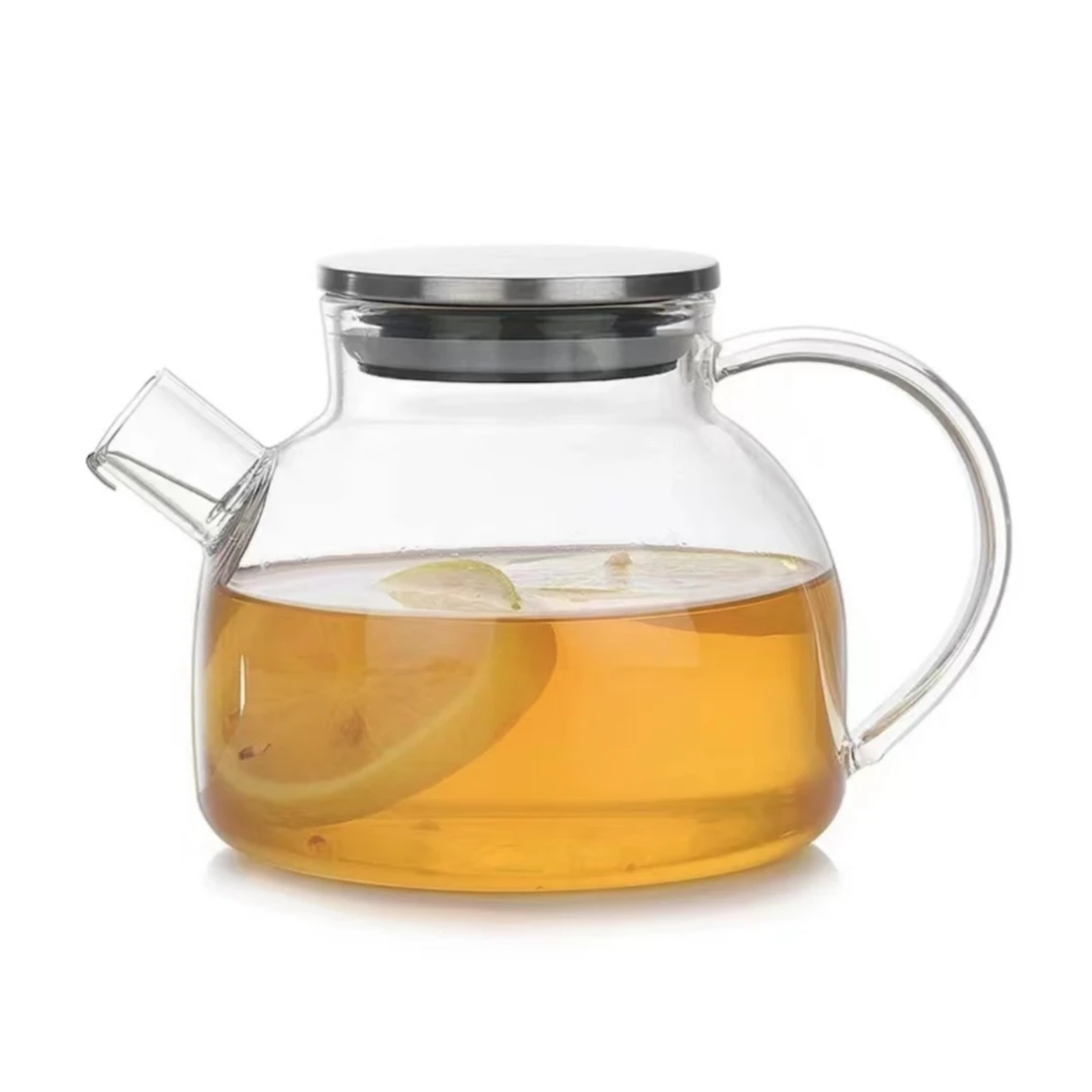 家用大容量加厚煮茶壶轻奢简约风带盖耐热凉白开水壶果汁壶冷水壶