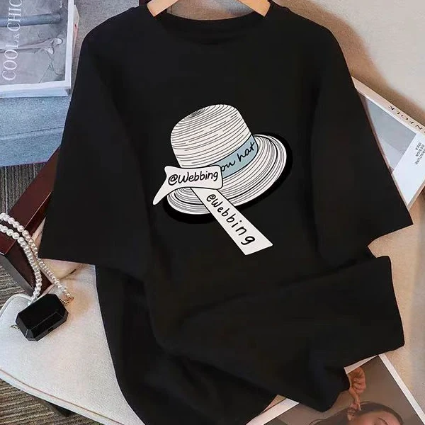 ②号时尚夏季休闲气质百搭中长款ins宽松圆领韩版显瘦T恤