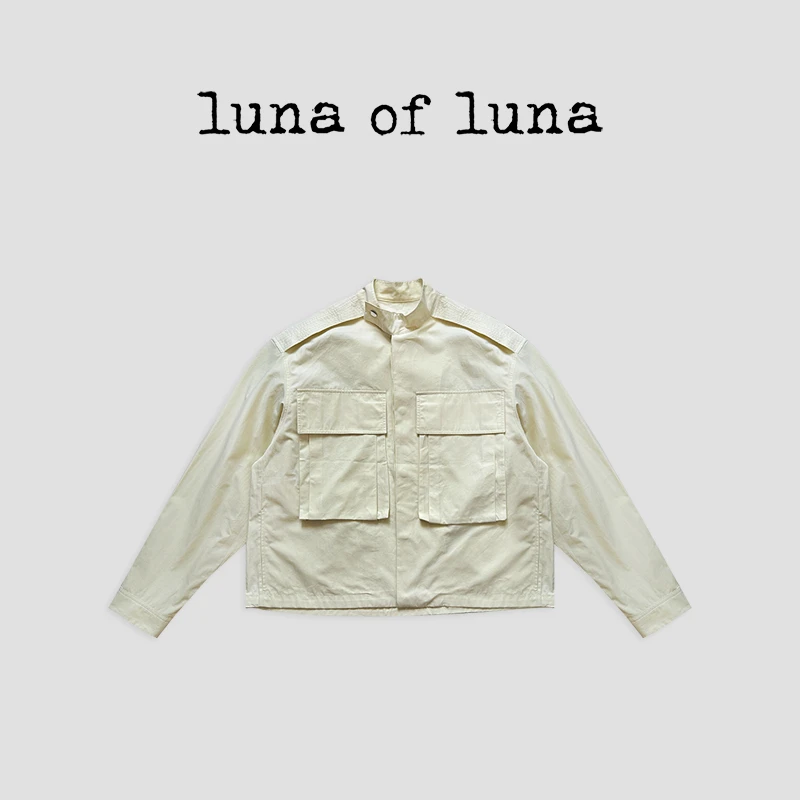 LUNA 特殊全棉材质 帅到疯狂的 宽松大口袋防晒夹克 WT00861
