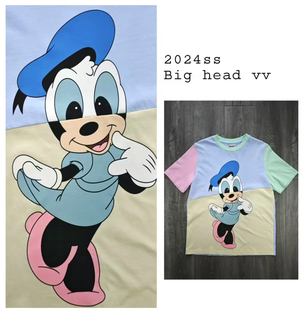 Big head vv 24ss 拼接 米妮 T恤（101）