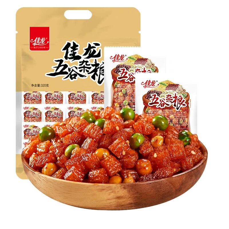 佳龙五谷杂粮单身辣条豆皮酥肉儿时怀旧麻辣面筋校园宿舍小零食