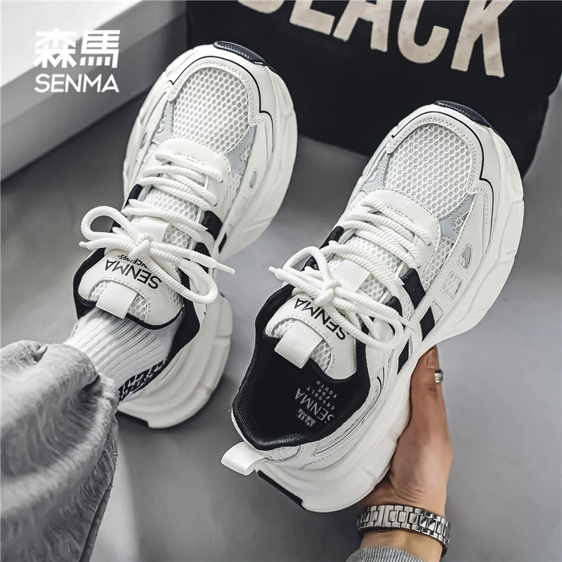 森马男鞋夏季新款复古时尚网面运动鞋子男士百搭潮流老爹鞋情侣款