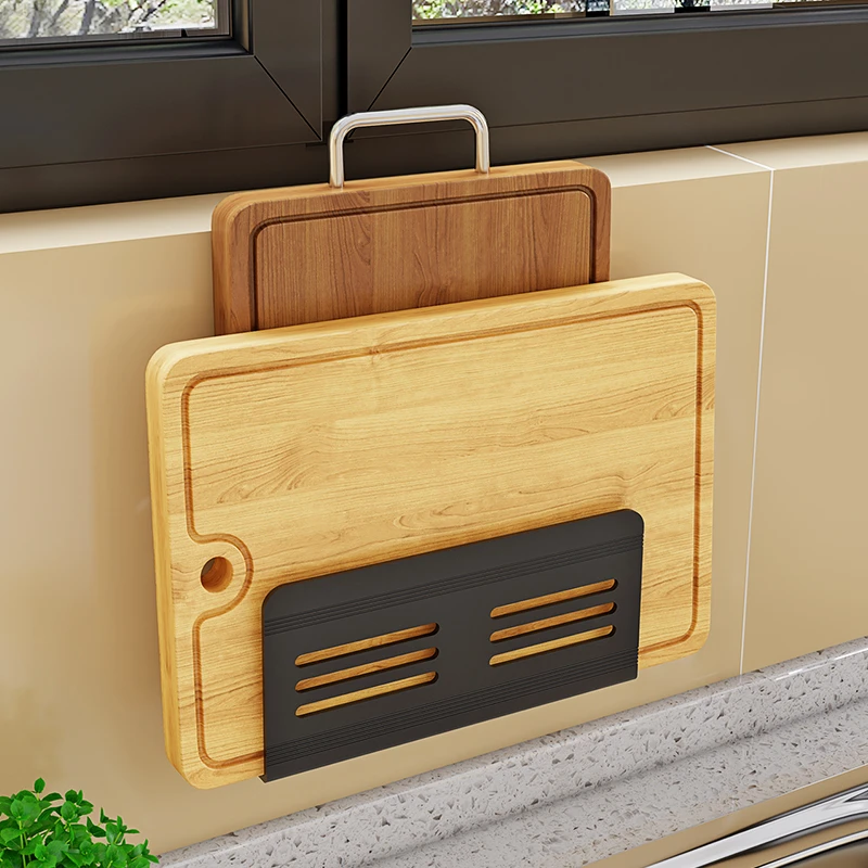 刀具置物架案板收纳架案板收纳架神器多功能家用沥水壁挂式免打孔