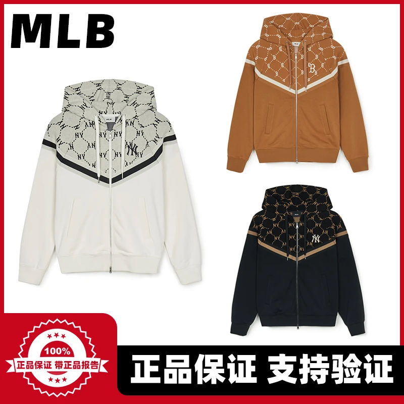 MLB专柜24年新款老花满标运动外套男女款卫衣外套 TRM01
