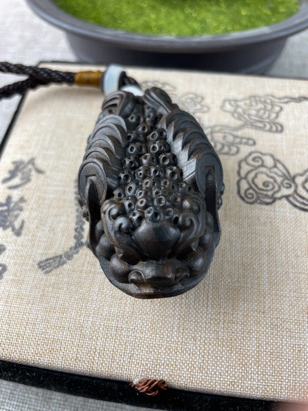 达拉干 金蟾把玩件 木雕雕刻精品文玩把玩挂件