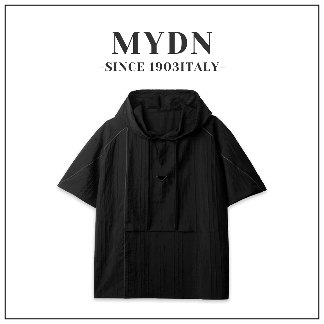 【MYDN】25年新款 欧货轻奢时尚百搭休闲日常短袖连帽T恤MY-28822