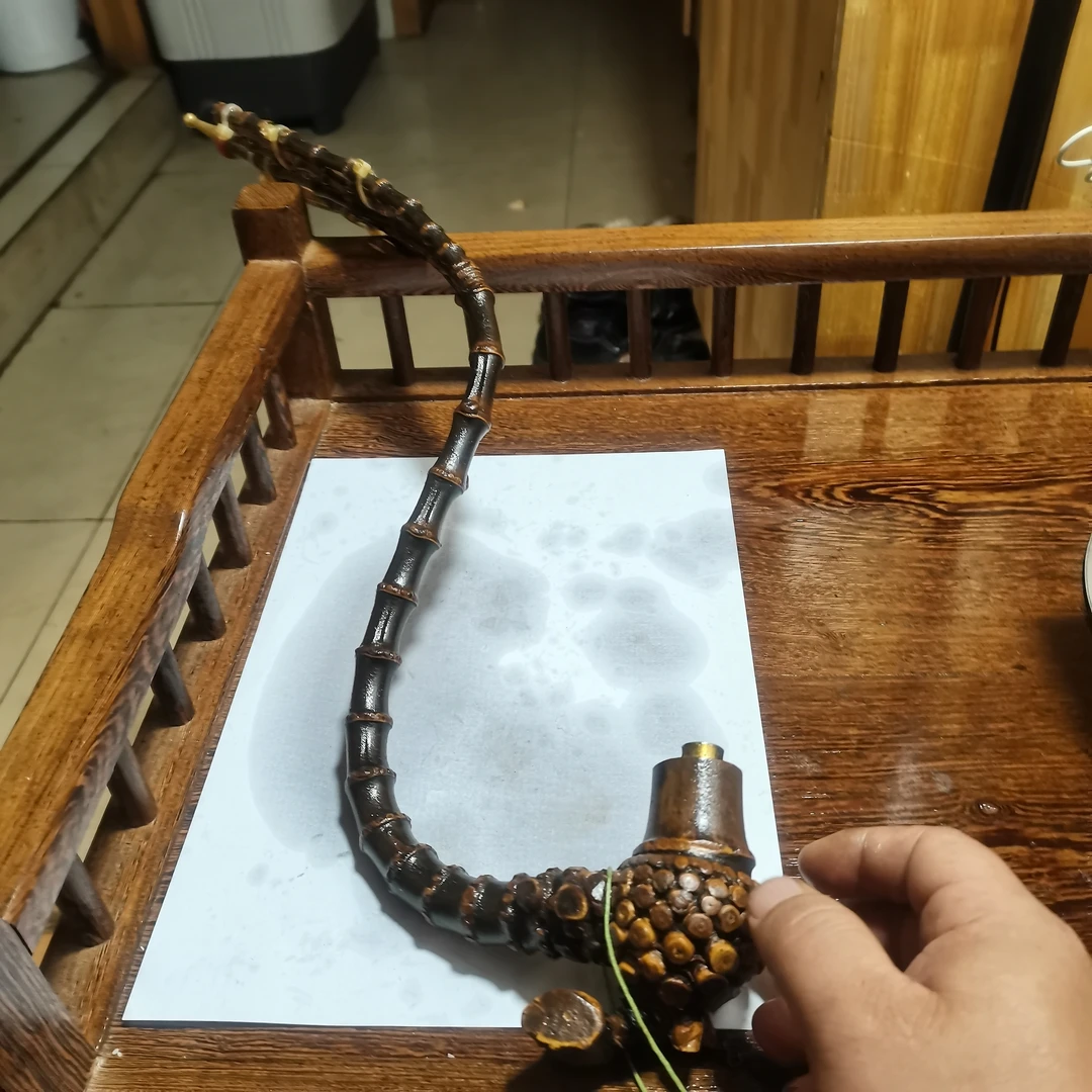 紫竹大二弯丫巴烟杆