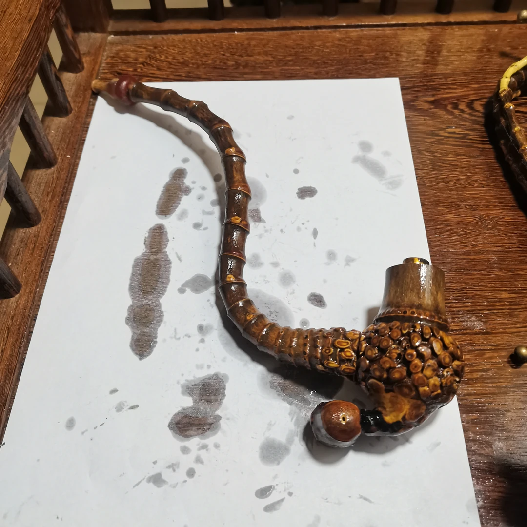 紫竹精品大二弯烟杆