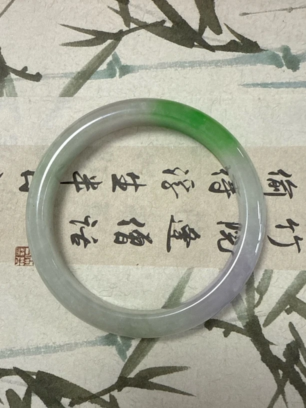 T904 缅甸春彩翡翠手镯