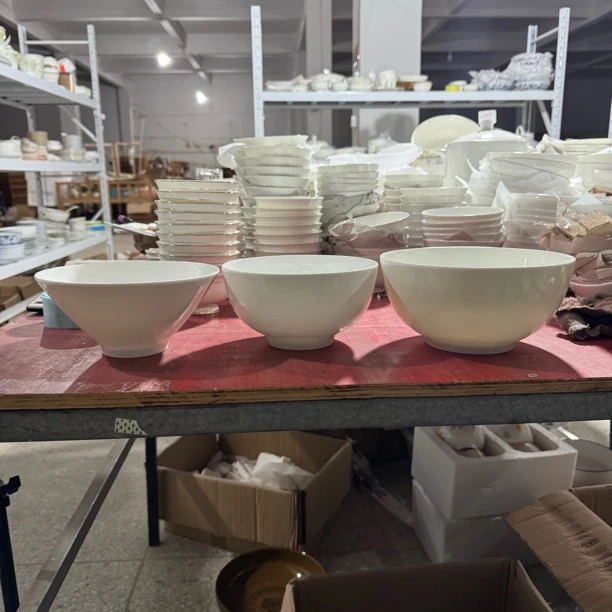 高瓷质  7寸  7.5寸  8寸 大汤碗