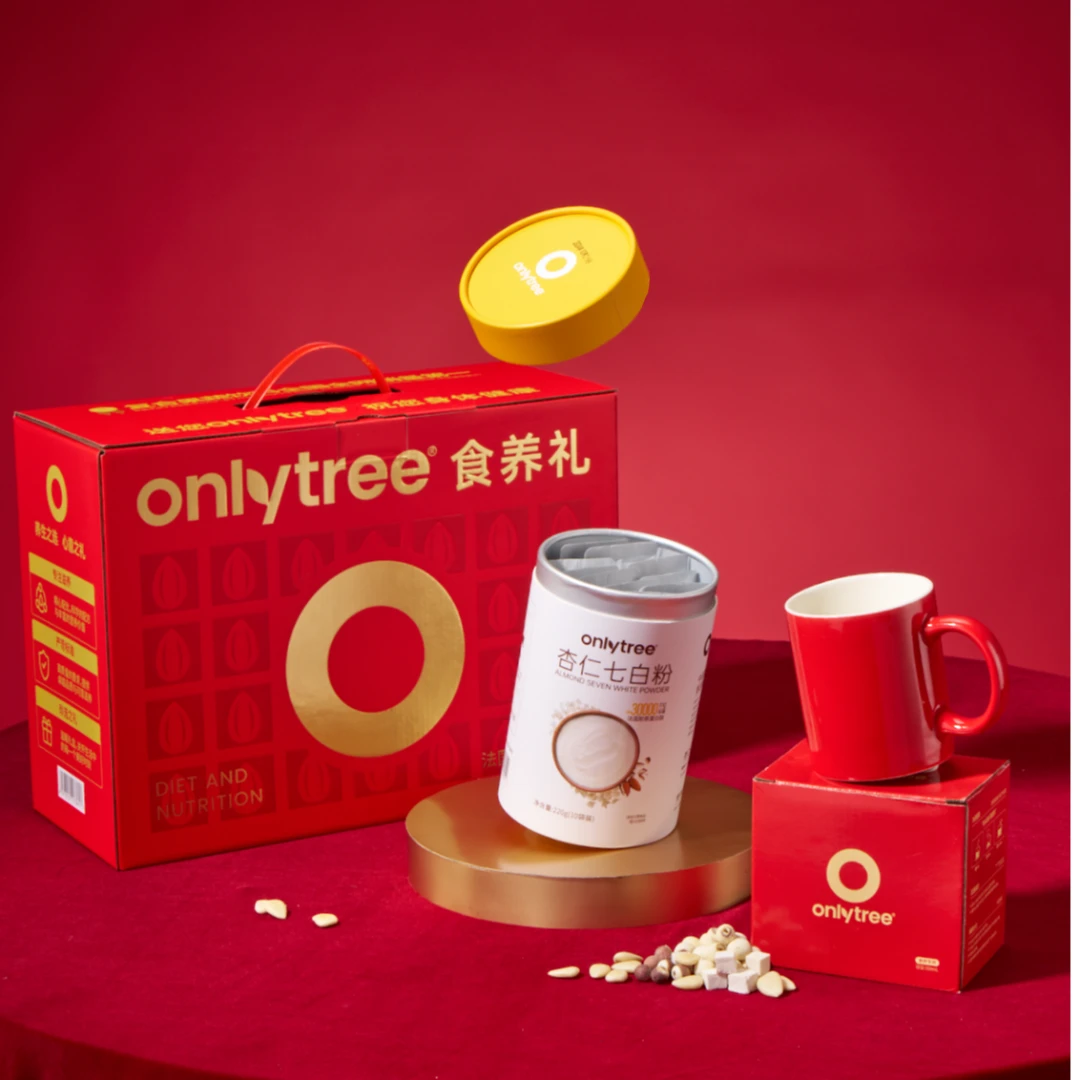 OnlyTree杏仁七白粉杏仁粉臻白食养胶原蛋白肽燕窝营养滋润冲饮C