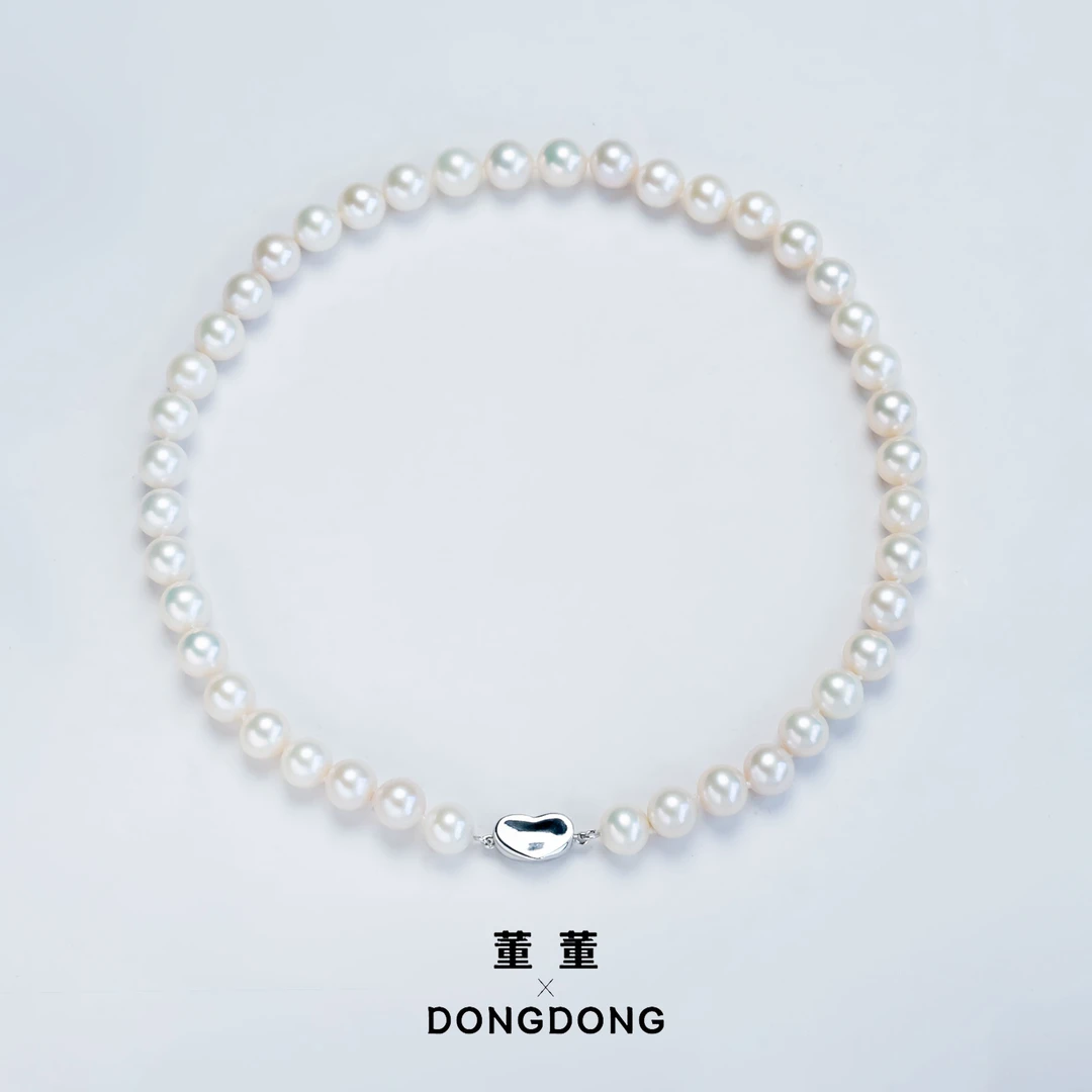DDX619【董董】天然珍珠大点位全珠项链/10-12mm/S925银