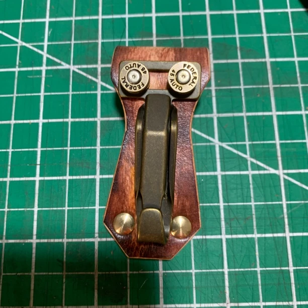 纯牛皮手工钥匙扣，纯铜扣件