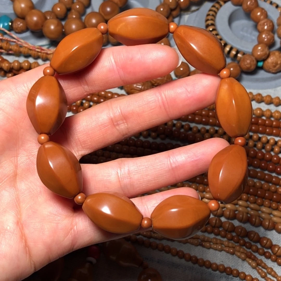 【闪购商品】橄榄核核雕六棱素串