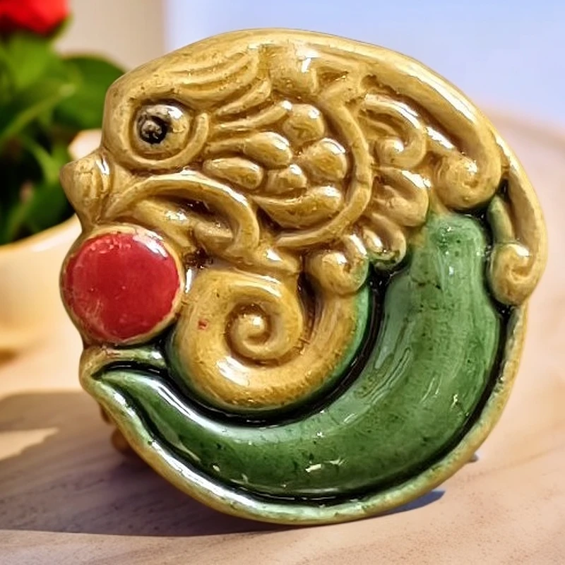 凤凰吕氏琉璃文创冰箱贴祥龙瑞风麒麟如玉（单品）