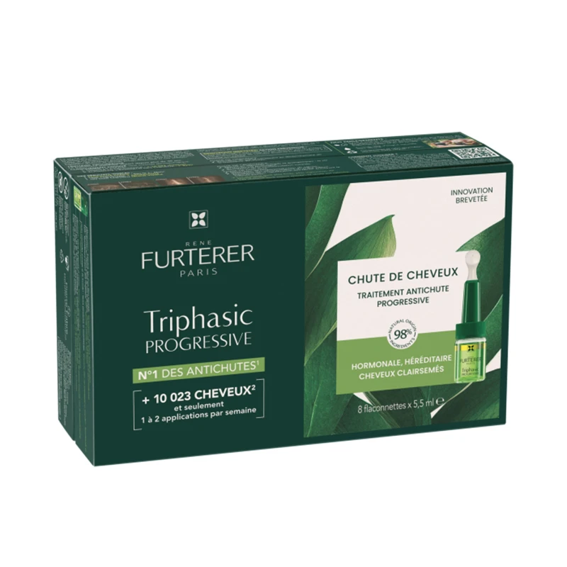 【法国直邮】Rene Furterer馥绿德雅固发育发三相精华液5.5ml x8