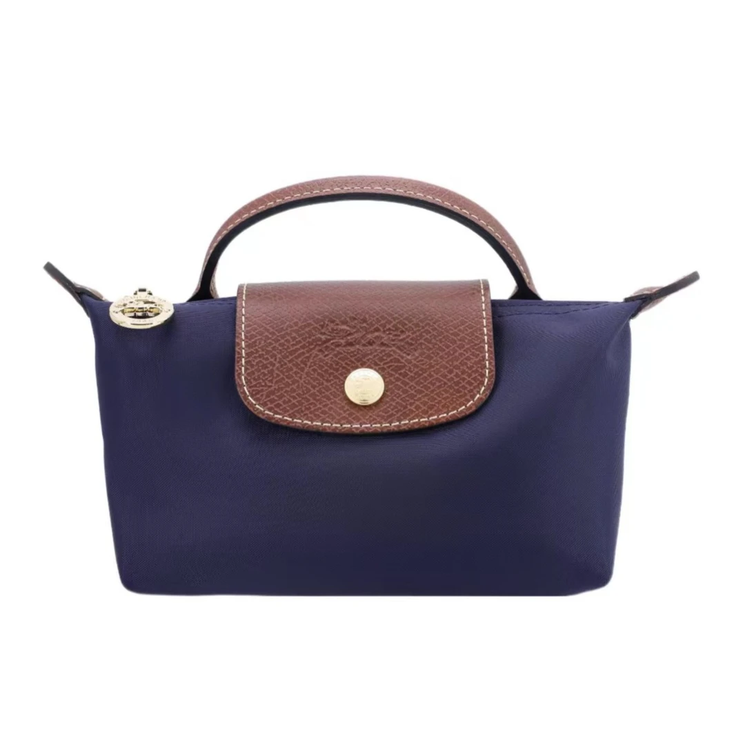 【双12好物】longchamps/珑骧 LPO 海军蓝短柄饺子包手提包