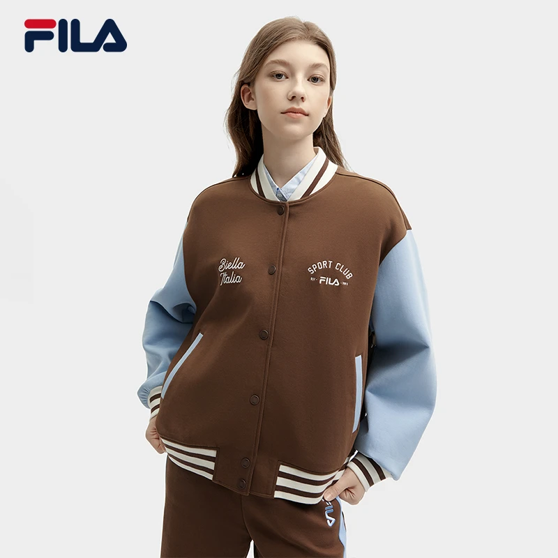 Fila/斐乐女春新款【潮流时尚休闲百搭】针织长袖外套F11W419504F