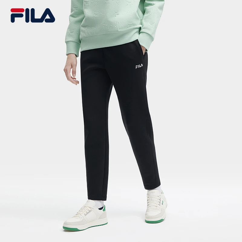 Fila/斐乐秋冬女新款时尚百搭平口休闲轻商务针织长裤F11W348607