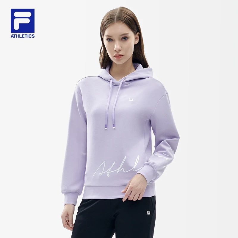 FILA ATHLETICS斐乐女子连帽卫衣春季新款运动衫 A11W211209F