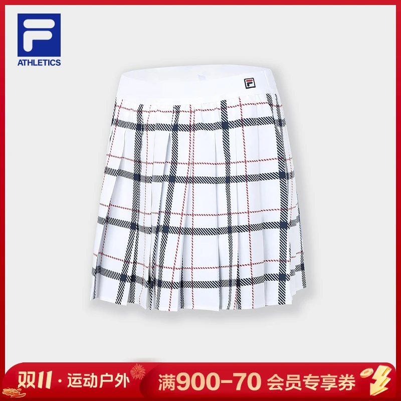 Fila/斐乐FILA斐乐新款网球运动看球梭织短裙半身裙A11W333308