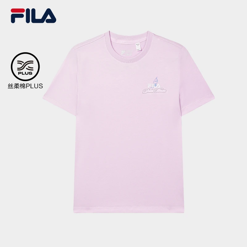 Fila/斐乐女款经典百搭休闲时尚运动针织圆领短袖衫F11W448104F