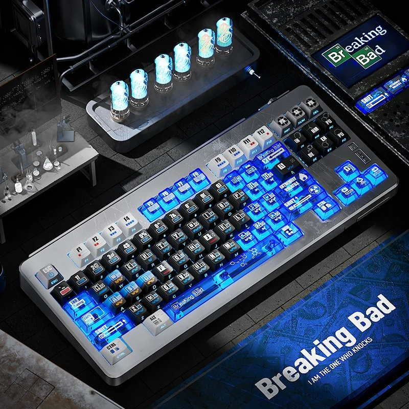 苍海月绝命毒师键帽高颜值推荐迈从ace68小蜜蜂made68pro磁轴键盘