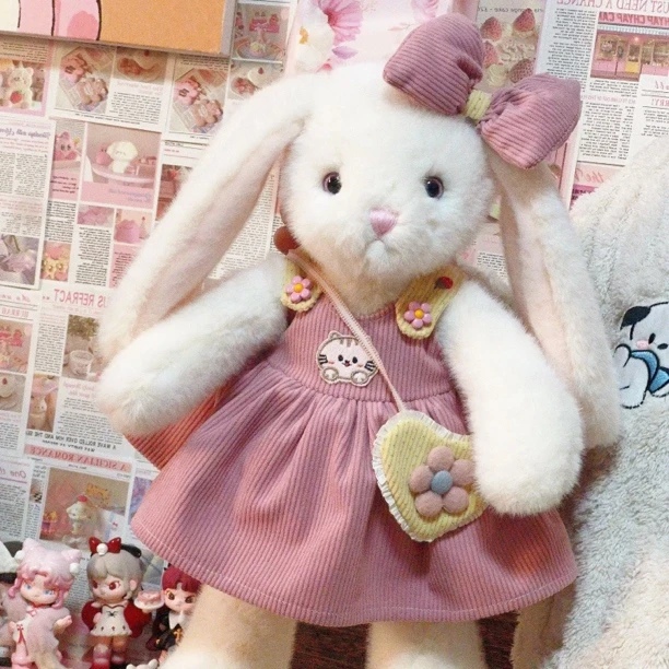 原创独家定制版可爱兔子毛绒玩具长耳公仔儿童安抚玩偶生日礼物