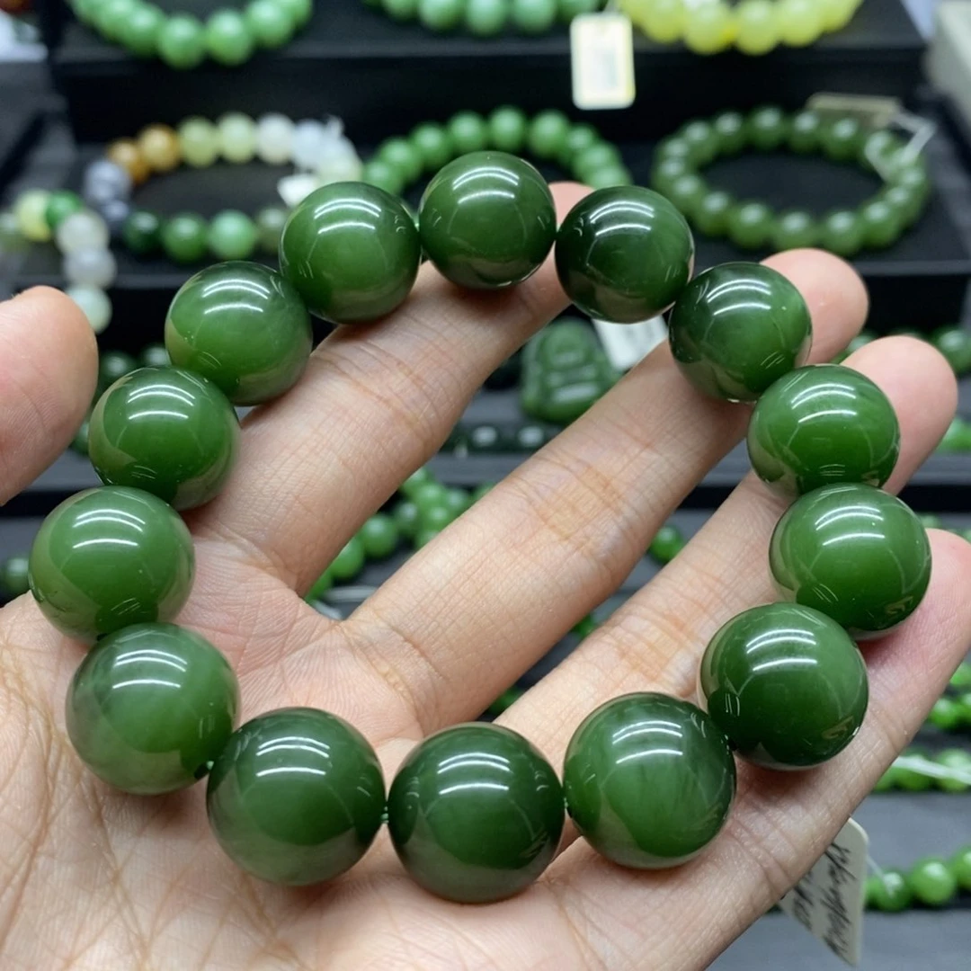 和田玉（碧玉）手链未镶嵌X*E
