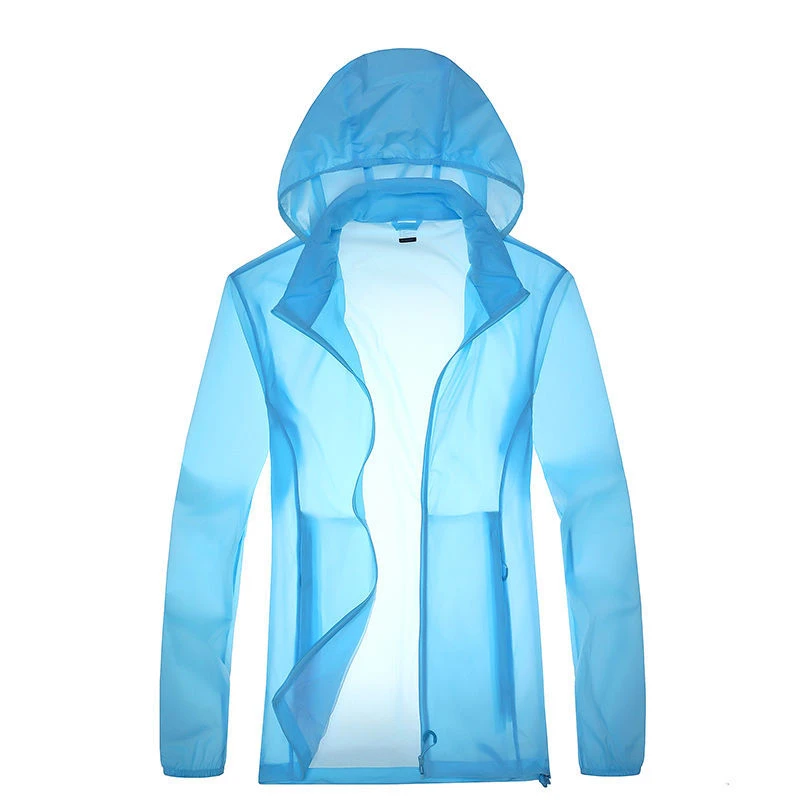 夏季透气情侣防晒服皮肤衣休闲连帽运动风轻薄户外钓鱼服男女同款