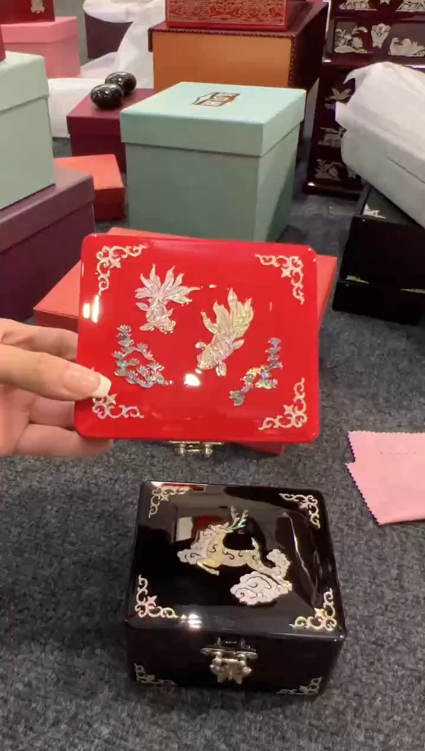 【闪购商品】手镯盒按扣·弘贝雅螺钿漆器微瑕款