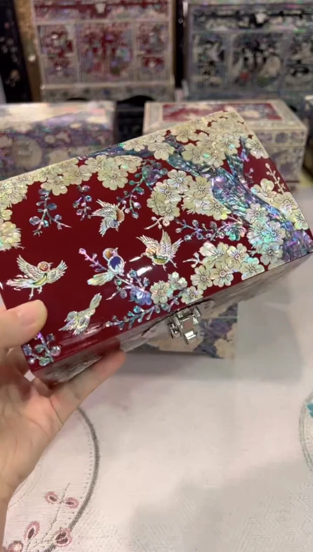 【闪购商品】满贝底鱼锁.弘贝雅螺钿漆器