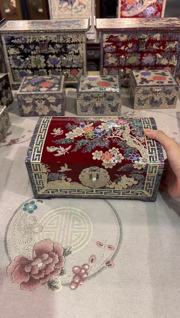 【闪购商品】大号里外满贝鱼锁款·弘贝雅螺钿漆器文化馆